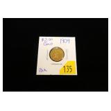 1909 $2.50 Gold Indian Quarter Eagle, BU