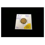 1915 $2.50 Gold Indian Quarter Eagle, BU