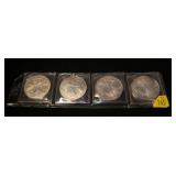 4- 2000 American Silver Eagles, 1 oz. .999 silver