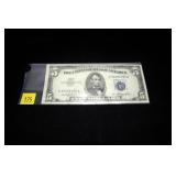 $5 Silver certificate, series of 1953, AU