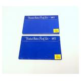 2- 1972 U.S. Proof sets
