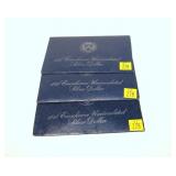 3- Uncirculated Eisenhower dollars: 1972, 1973,