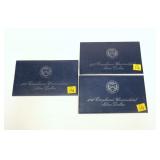 3- Uncirculated Eisenhower dollars: 1972, 1973,