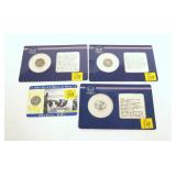 4- Dimes, 90% silver mixed dates: Barber,