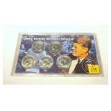 5- Kennedy half dollars, 40% silver