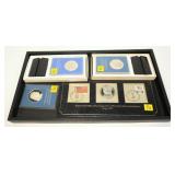 4- Commemorative sterling silver medals, 3/4 oz.