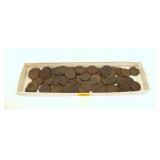 100- Indian Head cents, mixed dates