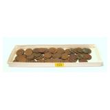 100- Indian Head cents, mixed dates