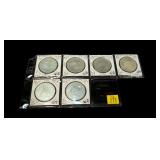 6- Canadian silver specimen dollars: 1974-1985
