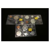 3- Canadian silver proof sets: 2-1964, 1967