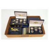 Lot, quarter sets and medals