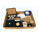 Lot, tokens, some silver