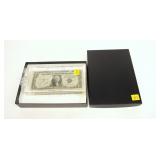 Silver certificate in lucite holder