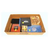 Lot, coins sets and lucite coin sets