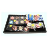 Large lot, casino tokens