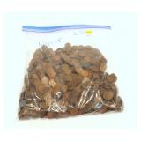 Lot, wheat cents, approx. 1100 pcs.