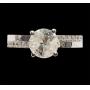 14K White gold 1.52 ct. round brilliant cut