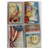 Lot, Patriotic postcards - 12 total