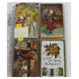 Lot, Holiday mostly embossed postcards - Halloween