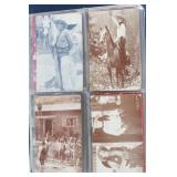 Album of movie cowboy arcade cards and postcards -