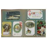 Album postcards -  Holidays, some Santas,