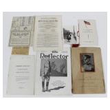Lot, New York military booket, letter, photo, misc