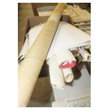 Lot, rolled up Topographical and other maps