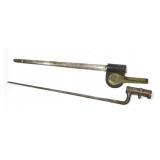 US socket bayonet with scabbard