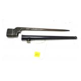 U.K. No. 4 MKII spiked bayonet with scabbard