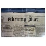 Washington Evening Star newspaper April 15, 1865