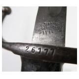 Turkish M1893 knife/bayonet, no scabbard