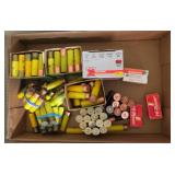 Lot, shotgun ammo: mostly 16 Ga. loose, .22 HP,