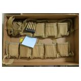 Bandoliers (2) with 50 rounds each on stripper