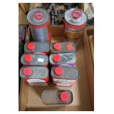 Lot, 9 cans of powder