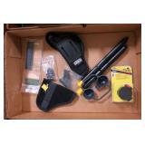 Lot, holsters, scope cover, mount bags and more