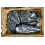 Lot, black leather holster, 7 pcs.