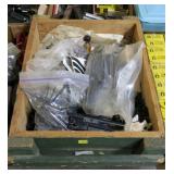 Lot, brass, scope mounts, gun parts, misc, all in