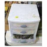 Small unit with 3 drawers of gun springs and misc