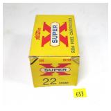 Brick of 500 Western SuperX .22 Short cartridges