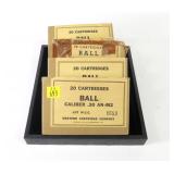 4- Boxes Ball .30 Cal. AN-M2 cartridges