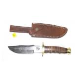 Kevin Johnson custom knife, Damascus 50G knife