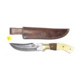 Kevin Johnson custom knife, Kippon Damascus with