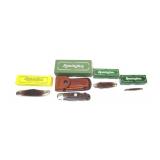 4- Remington pocket knives with boxes: R870,