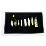 Lot, 8 pocket knives: Sabar, Schrade