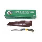 Bear knife with sheath and box