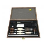 Gun cleaning kit in case