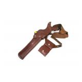 Leather shoulder holster