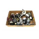 Lot, assorted cast reels including Zebco, Ryobi,