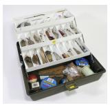 Tackle box with vintage tackle
