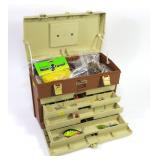 Plano tackle box with assorted lures and more